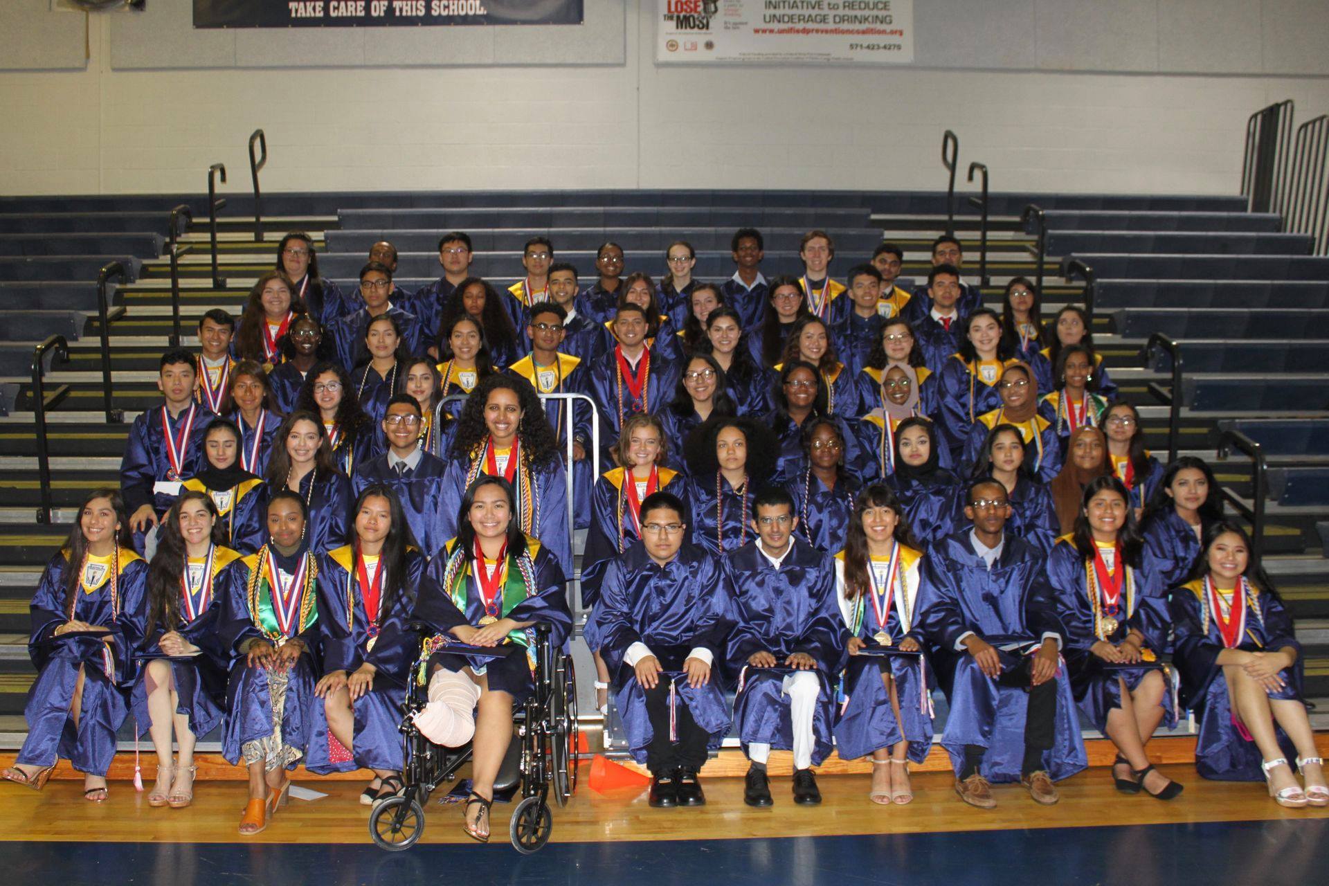 a group photo of the recipients of the Justice High School scholarship